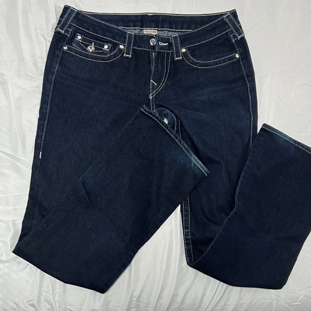 True Religion Women's Indigo Boot Cut Jeans